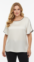 Μπλούζα Μεγάλα Μεγέθη με ρέλια