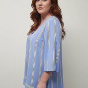 Μπλούζα Plus size ριγέ