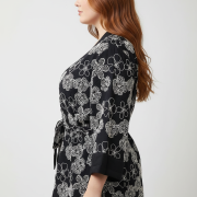 Ζακέτα Plus size με τούνελ δέσιμο στην μέση