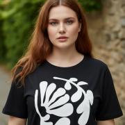 Μπλούζα Plus size με τύπωμα