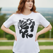Μπλούζα Plus Size με Abstract Leaf Print – Σε Δύο Χρώματα