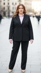 Γυναικείο Κοστούμι Plus Size – Διαχρονική Κομψότητα & Απόλυτη Επαγγελματική Εμφάνιση