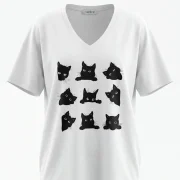 Graphic Cotton Tee Plus Size σε Δύο Χρώματα – Casual & Street Style