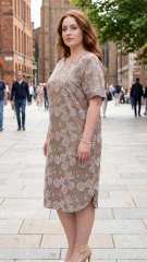φόρεμα plus size, φορέματα μεγάλα μεγέθη, κεντητό φόρεμα, floral φόρεμα, ταμπά φόρεμα, καλοκαιρινό φόρεμα, printed φόρεμα, chic φόρεμα, casual φόρεμα, fashion dress, elegant dress