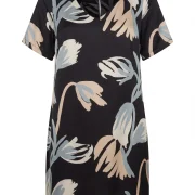 Plus Size Φορέματα για Βάπτιση – Σατέν Floral Φόρεμα με Κομψή Γραμμή
